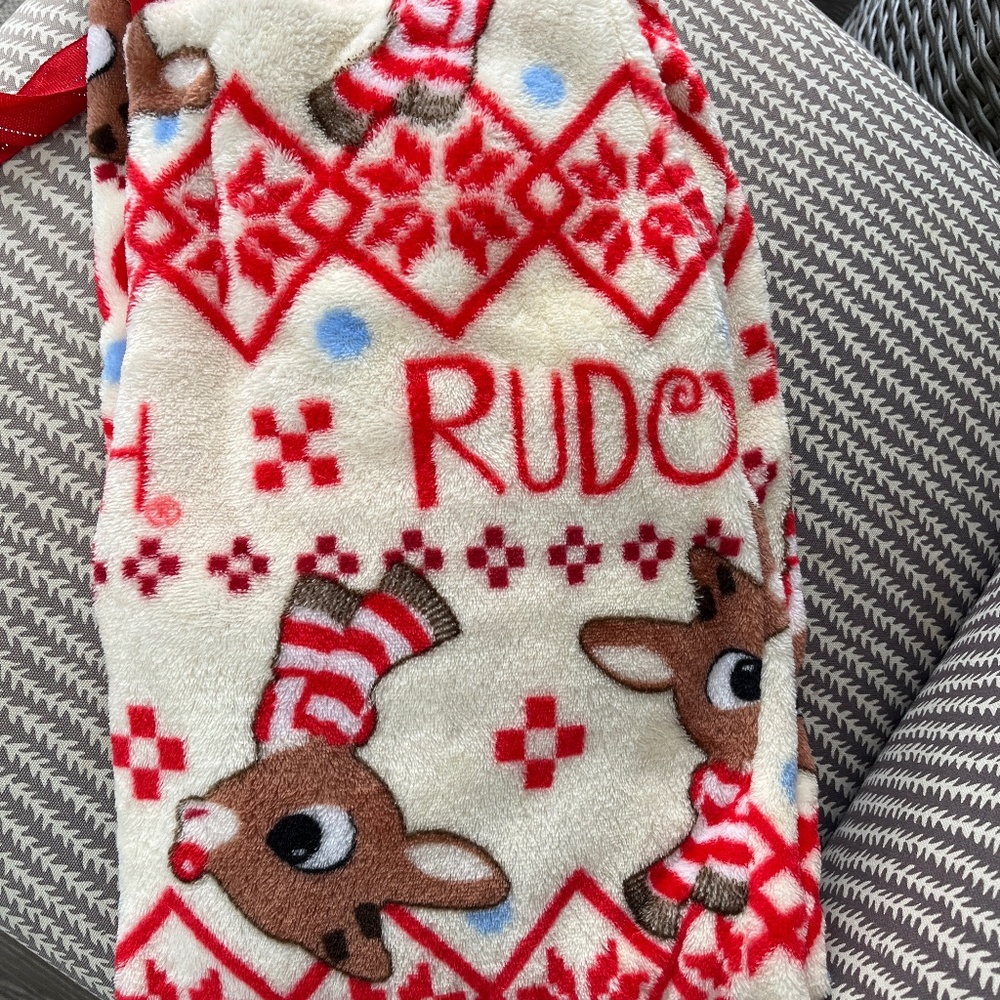 Soft Rudolph fleece pants